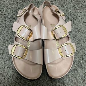 Birkenstock Milano Big Buckle nude size 40